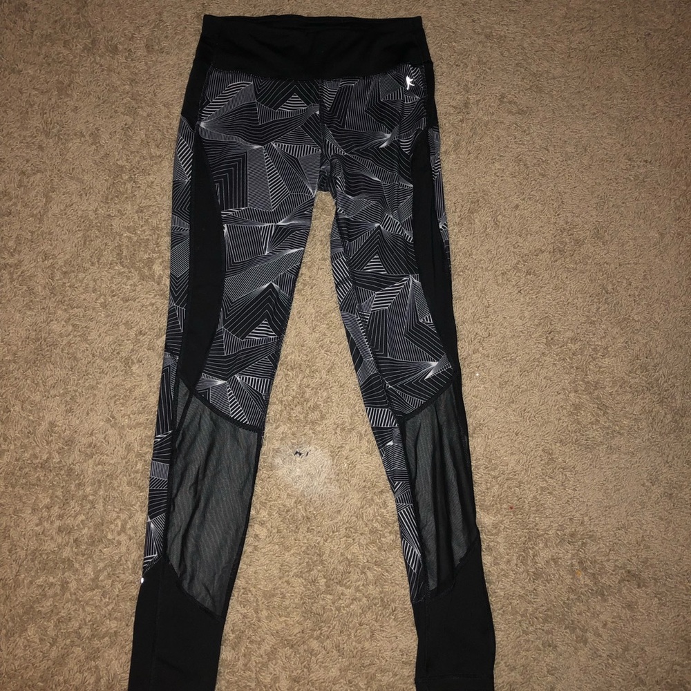 Long patterned Black leggings